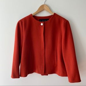 Zara Basic Dark Orange Blazer Suit Jacket size XL